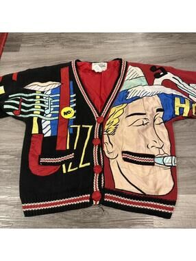 vintage absolutely NO! Jeans Jazz button up cardigan sweater